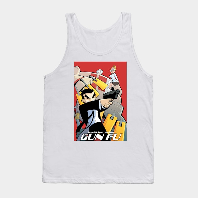 Gun Fu Tank Top by howardshum